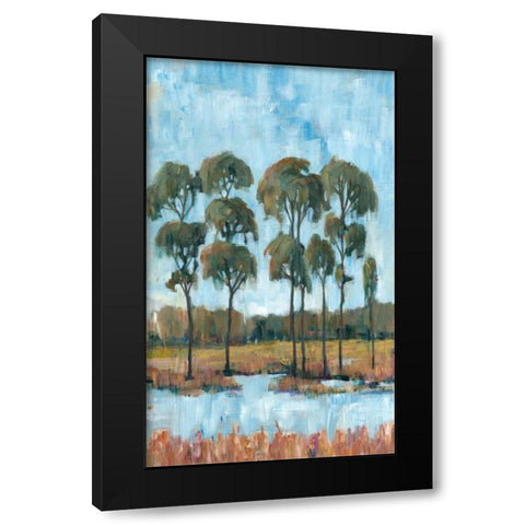 Trees in the Marsh I Black Modern Wood Framed Art Print with Double Matting by OToole, Tim
