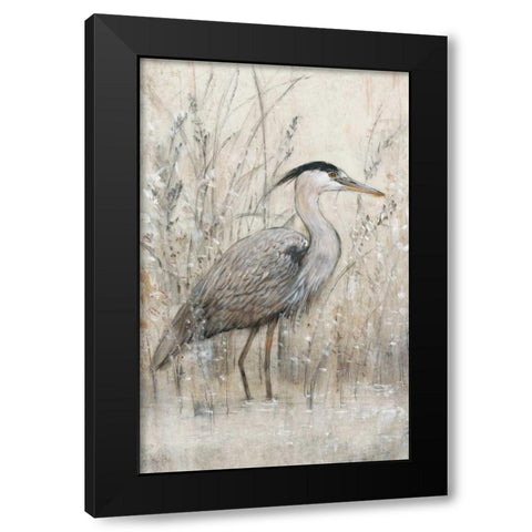 Hunt in Shallow Waters I Black Modern Wood Framed Art Print by OToole, Tim