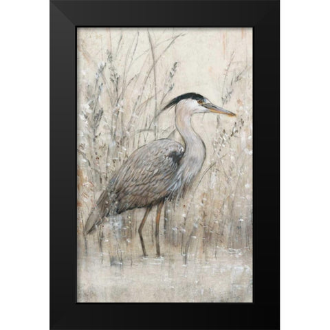 Hunt in Shallow Waters I Black Modern Wood Framed Art Print by OToole, Tim