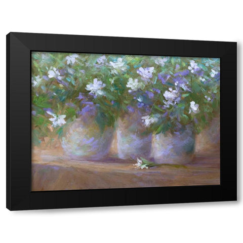 Three Pots Black Modern Wood Framed Art Print with Double Matting by Finch, Sheila