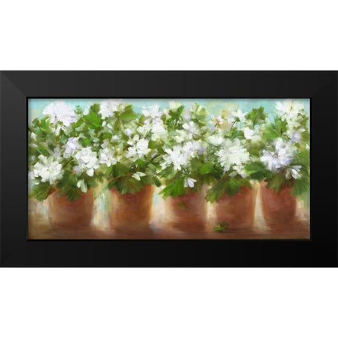 In Full Bloom Black Modern Wood Framed Art Print by Finch, Sheila