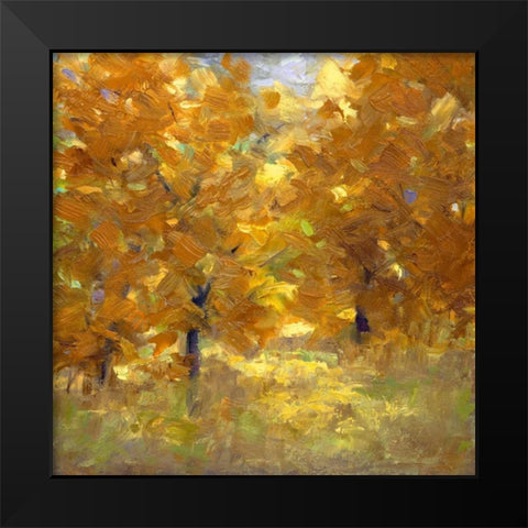 Cottonwoods Black Modern Wood Framed Art Print by Finch, Sheila