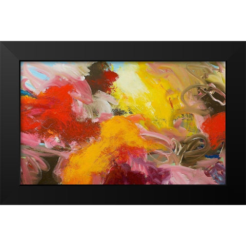 Morning Burst Black Modern Wood Framed Art Print by Friedlander, Allan
