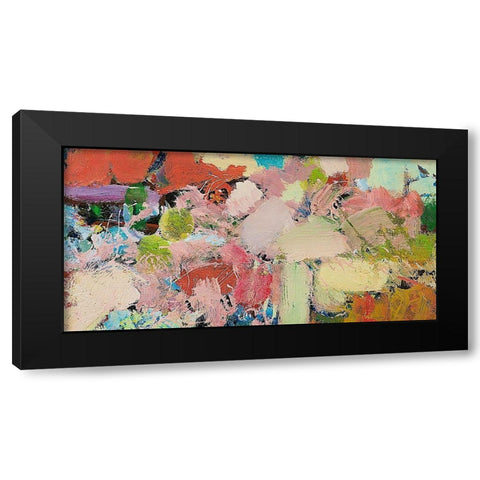 Azaleas Black Modern Wood Framed Art Print with Double Matting by Friedlander, Allan