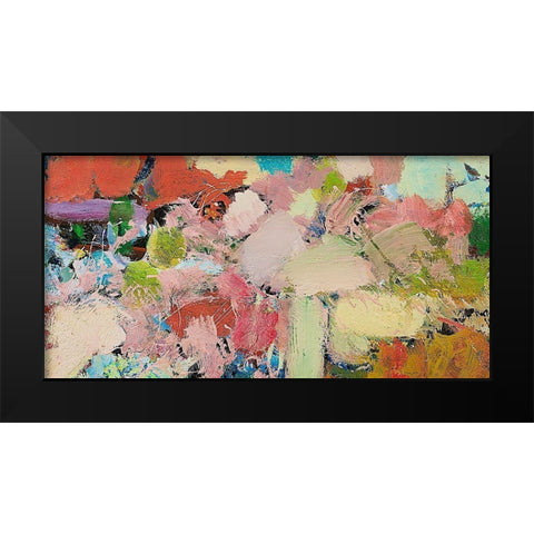 Azaleas Black Modern Wood Framed Art Print by Friedlander, Allan