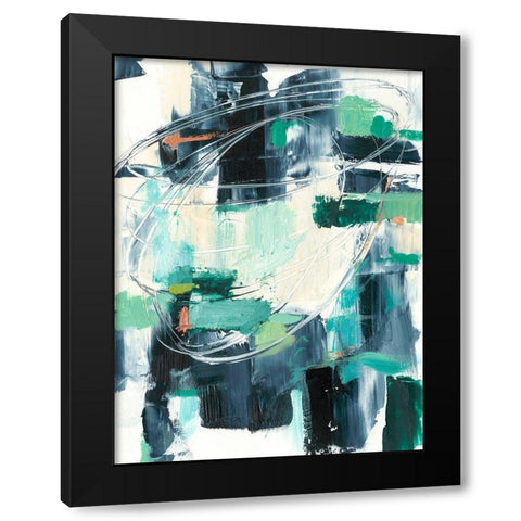 Scattered Light II Black Modern Wood Framed Art Print with Double Matting by Harper, Ethan