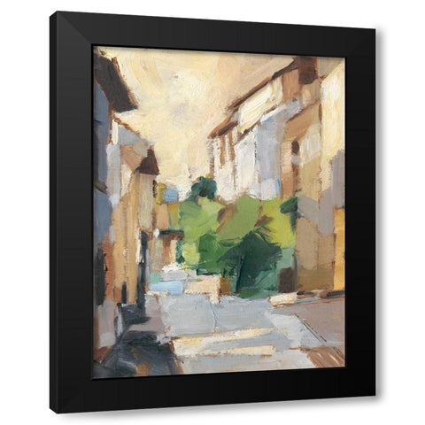 Village Streets II Black Modern Wood Framed Art Print by Harper, Ethan