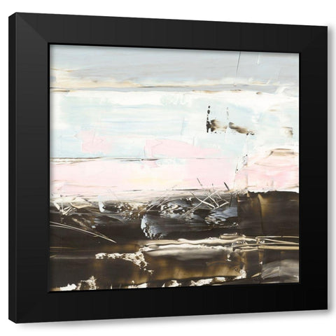 Layer Cake II Black Modern Wood Framed Art Print with Double Matting by Harper, Ethan