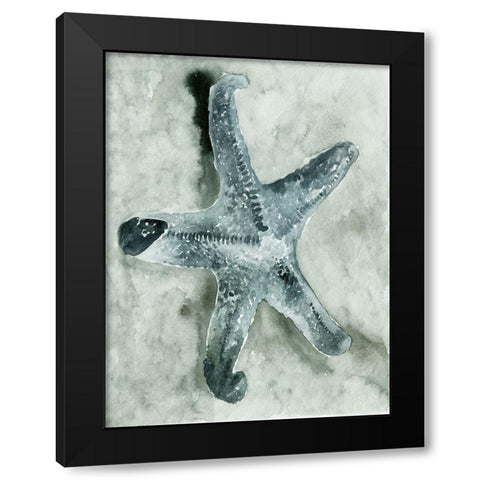 Aquatic I Black Modern Wood Framed Art Print by Stellar Design Studio