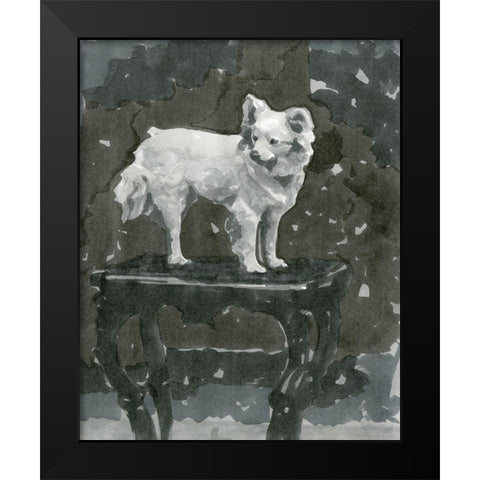 Dog Study III Black Modern Wood Framed Art Print by Stellar Design Studio