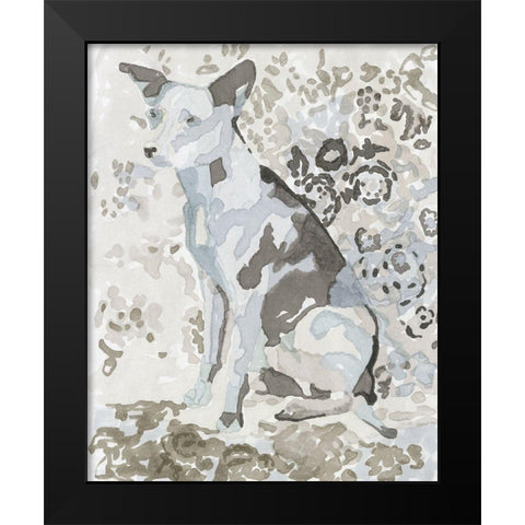 Dog Study IV Black Modern Wood Framed Art Print by Stellar Design Studio