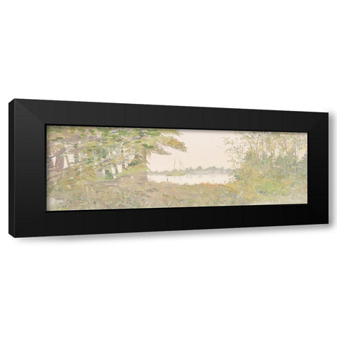 Impressions of Yesterday II Black Modern Wood Framed Art Print by Stellar Design Studio