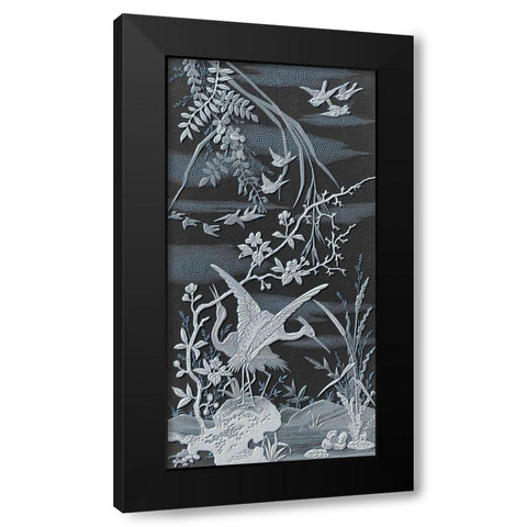 Nature Panel I Black Modern Wood Framed Art Print with Double Matting by Stellar Design Studio