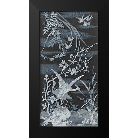 Nature Panel I Black Modern Wood Framed Art Print by Stellar Design Studio