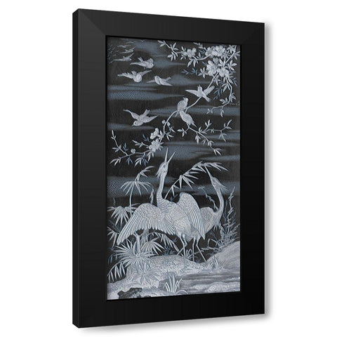 Nature Panel II Black Modern Wood Framed Art Print with Double Matting by Stellar Design Studio