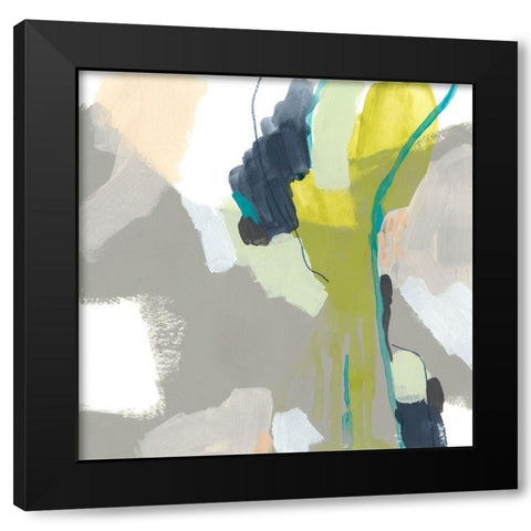 Flow Form I Black Modern Wood Framed Art Print by Vess, June Erica