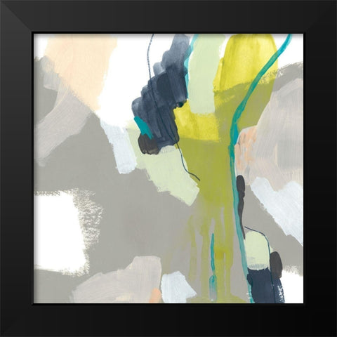 Flow Form I Black Modern Wood Framed Art Print by Vess, June Erica