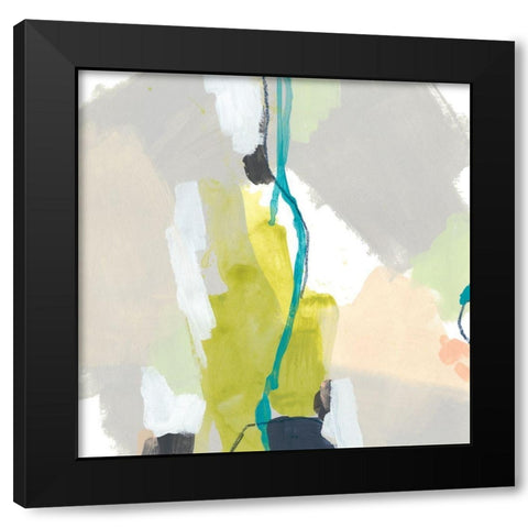 Flow Form II Black Modern Wood Framed Art Print with Double Matting by Vess, June Erica