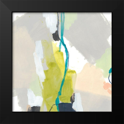 Flow Form II Black Modern Wood Framed Art Print by Vess, June Erica