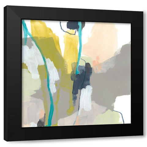 Flow Form IV Black Modern Wood Framed Art Print by Vess, June Erica