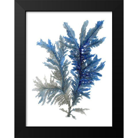 Ocean Bloom I Black Modern Wood Framed Art Print by Stellar Design Studio