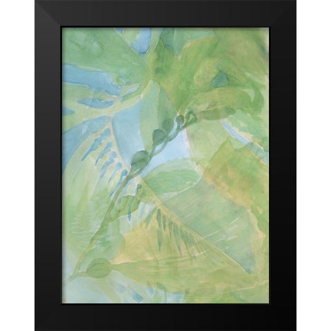 Sea Grass II Black Modern Wood Framed Art Print by Stellar Design Studio