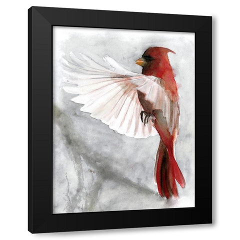 Cardinals II Black Modern Wood Framed Art Print by Stellar Design Studio