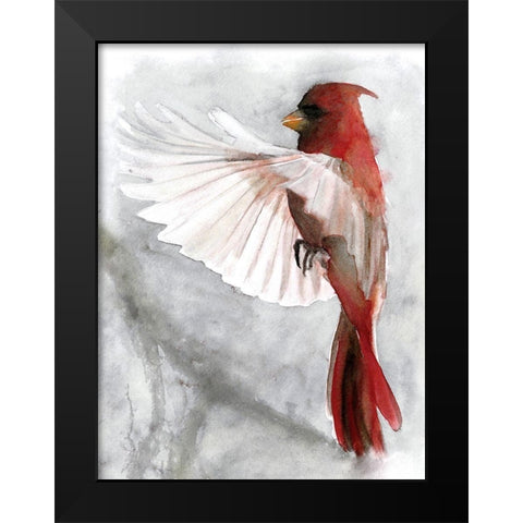 Cardinals II Black Modern Wood Framed Art Print by Stellar Design Studio