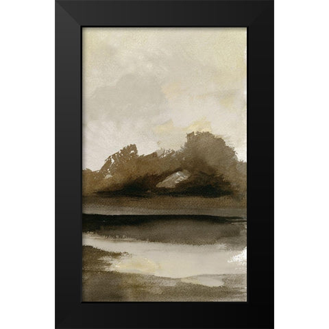 Transitioning Landscape II Black Modern Wood Framed Art Print by Stellar Design Studio