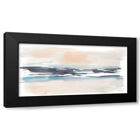 Wending Horizon II Black Modern Wood Framed Art Print with Double Matting by Goldberger, Jennifer