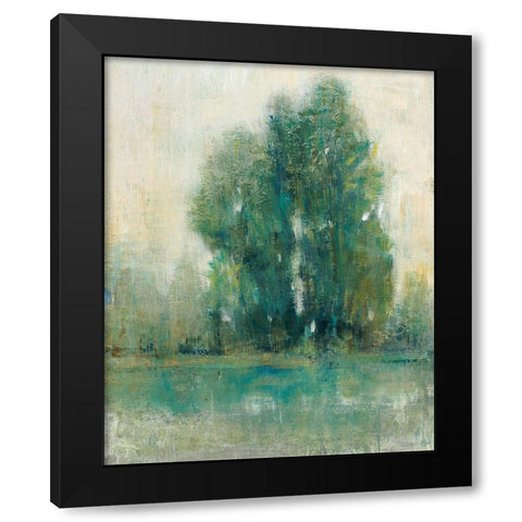 Spring Paysage II Black Modern Wood Framed Art Print with Double Matting by OToole, Tim