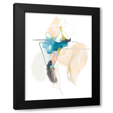 Static Energy I Black Modern Wood Framed Art Print by Vess, June Erica