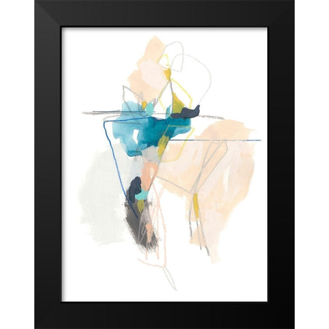 Static Energy I Black Modern Wood Framed Art Print by Vess, June Erica