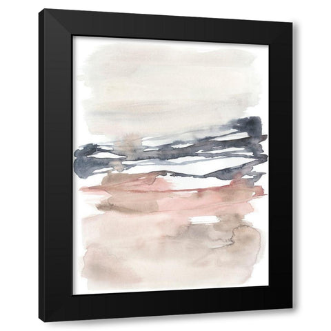 Tiered Horizon Line I Black Modern Wood Framed Art Print with Double Matting by Goldberger, Jennifer