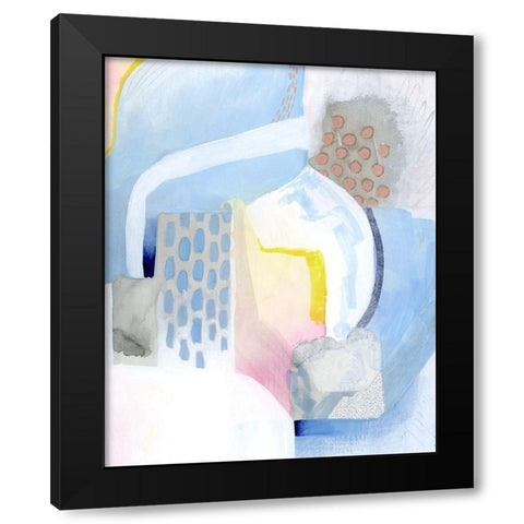 Cumulus Current II Black Modern Wood Framed Art Print with Double Matting by Popp, Grace