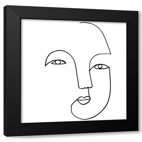 UA Minima III Black Modern Wood Framed Art Print with Double Matting by Borges, Victoria