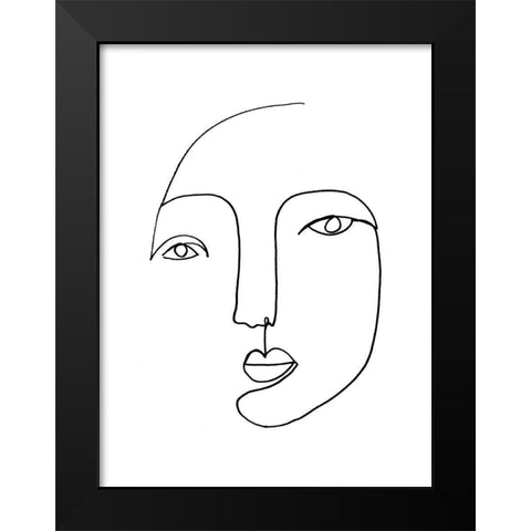 UA Minima IV Black Modern Wood Framed Art Print by Borges, Victoria