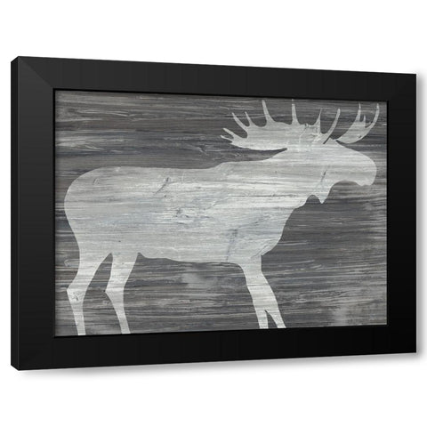 Vintage Plains Animals IV Black Modern Wood Framed Art Print by Vess, June Erica