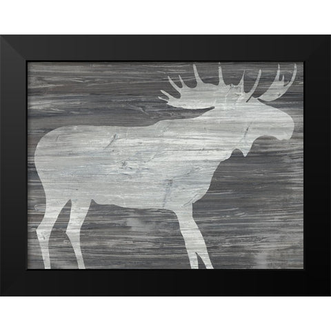 Vintage Plains Animals IV Black Modern Wood Framed Art Print by Vess, June Erica