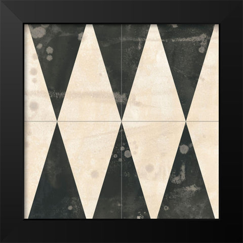 Midnight Parquet II Black Modern Wood Framed Art Print by Vess, June Erica