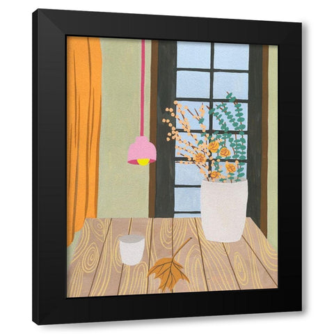Portrait of Home II Black Modern Wood Framed Art Print with Double Matting by Wang, Melissa