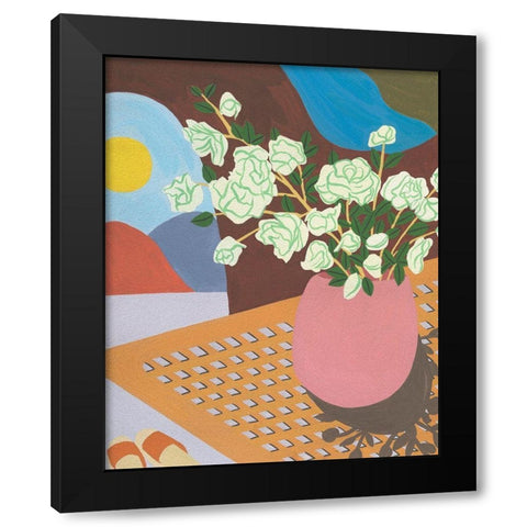 Portrait of Home V Black Modern Wood Framed Art Print with Double Matting by Wang, Melissa