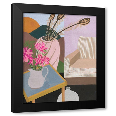 Portrait of Home VIII Black Modern Wood Framed Art Print with Double Matting by Wang, Melissa