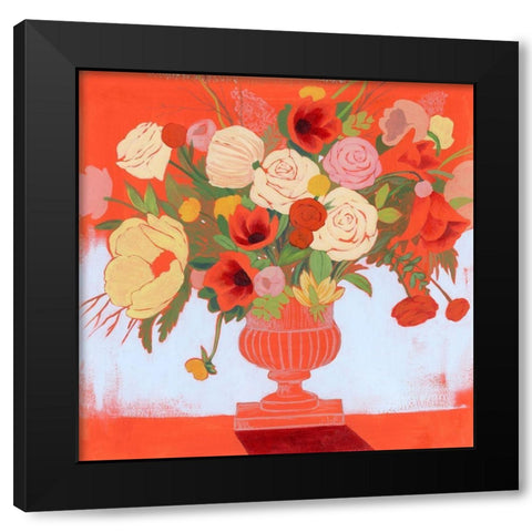 Blossoms on Fire II Black Modern Wood Framed Art Print by Popp, Grace
