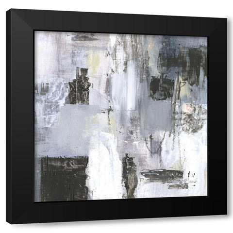 Cinder Composition II Black Modern Wood Framed Art Print by Borges, Victoria