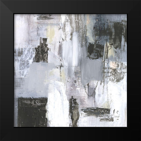 Cinder Composition II Black Modern Wood Framed Art Print by Borges, Victoria