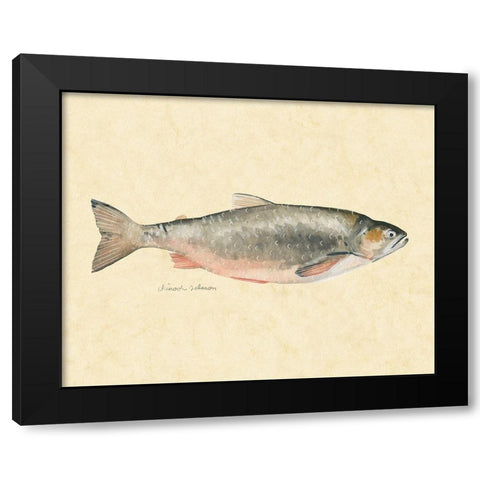 Catch of the Day II Black Modern Wood Framed Art Print by Scarvey, Emma