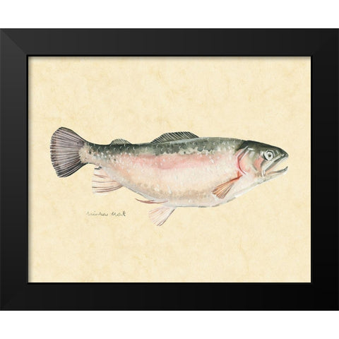 Catch of the Day III Black Modern Wood Framed Art Print by Scarvey, Emma