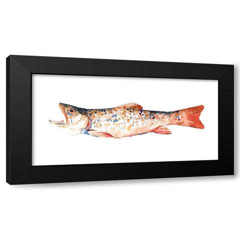 Freckled Trout I Black Modern Wood Framed Art Print by Scarvey, Emma