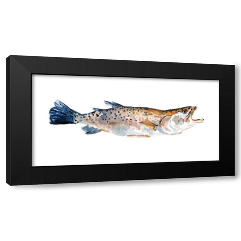 Freckled Trout II Black Modern Wood Framed Art Print with Double Matting by Scarvey, Emma